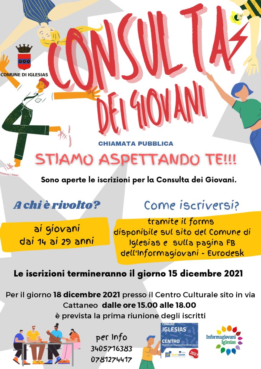 Nomina Consulta dei Giovani – Comune di Iglesias