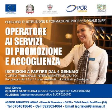 OPERATORE AI SERVIZI DI PROMOZIONE E ACCOGLIENZA