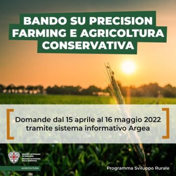 Bando Precision farming e agricoltura conservativa per imprese agricole – REGIONE SARDEGNA