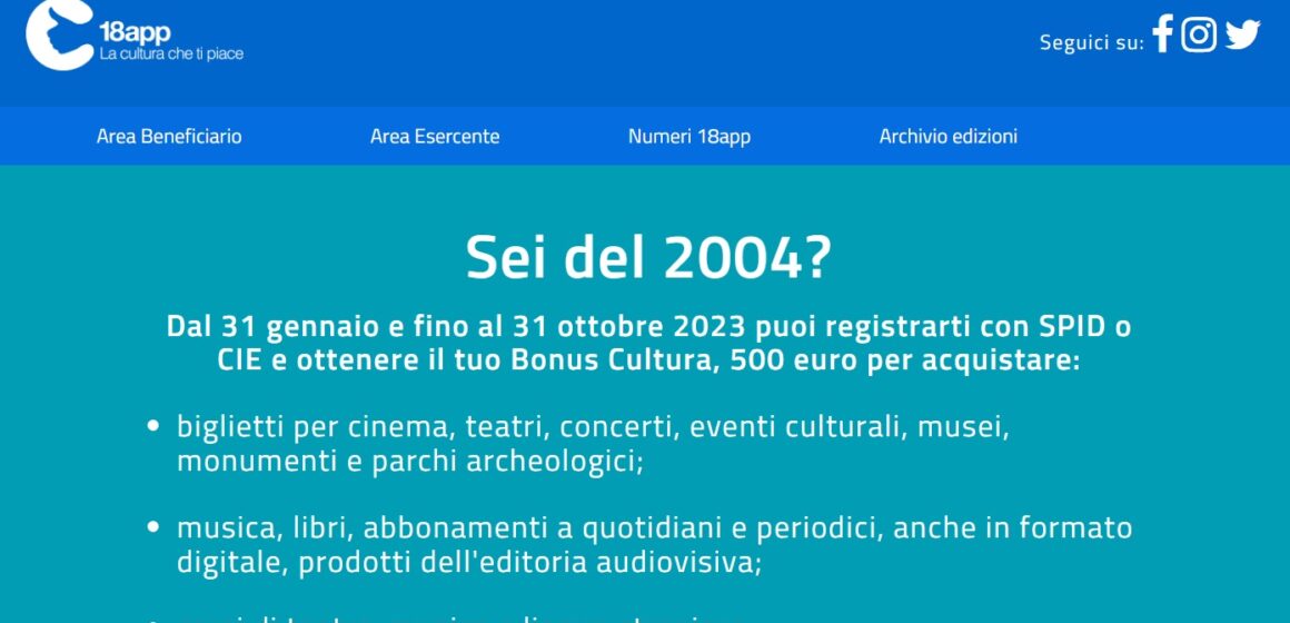 18APP PER I NATI NEL 2004