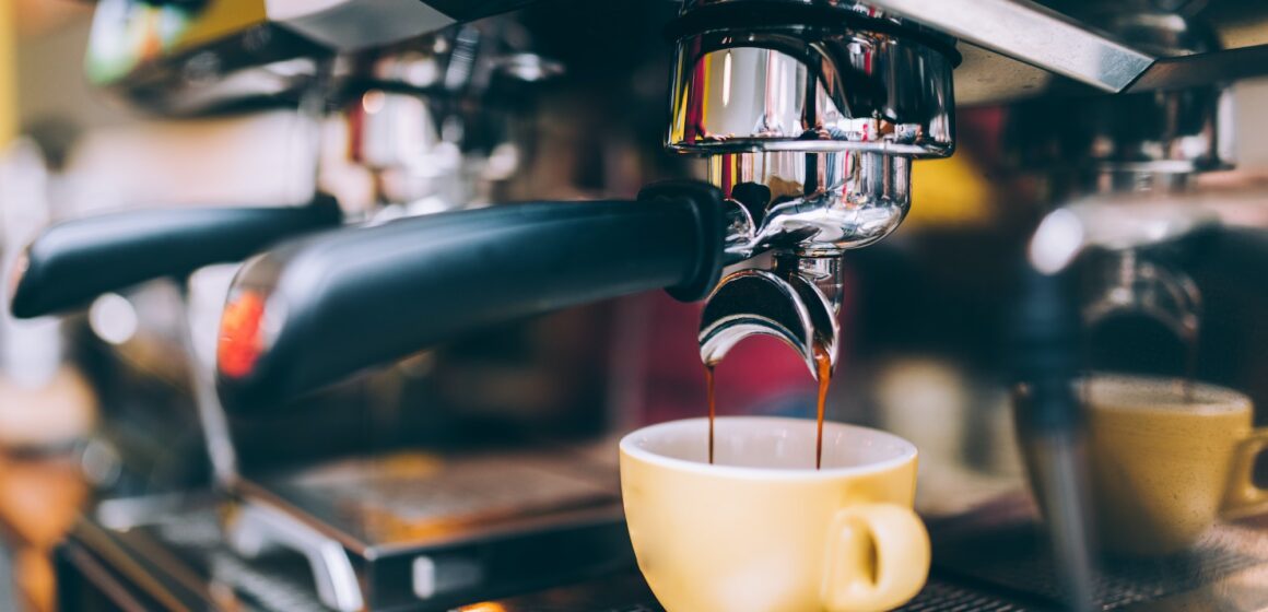 Professional brewing - coffee bar details.