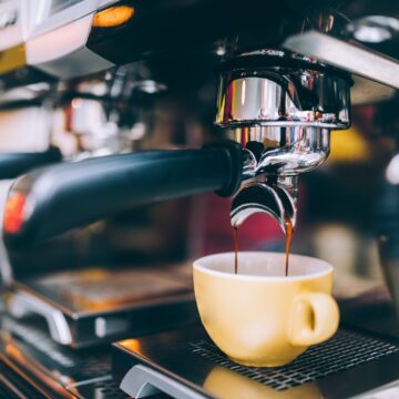 Professional brewing - coffee bar details.