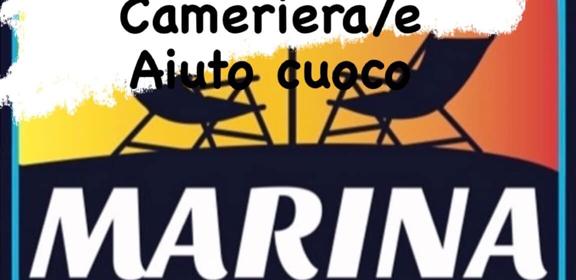 OFFERTA DI LAVORO STAGIONALE: BANCONIERE/A – CAMERIERE/A – AIUTO CUOCO