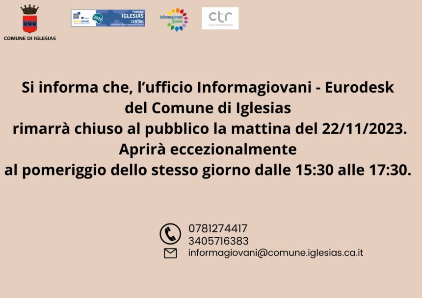 Immagine Ufficio Informagiovani Eurodesk Iglesias