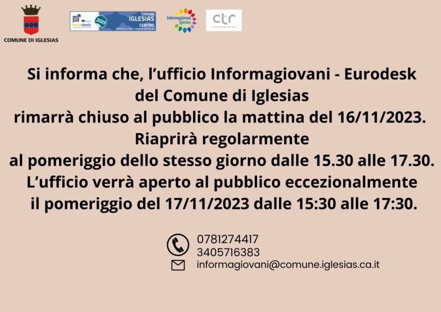 Immagine Ufficio Informagiovani Eurodesk Iglesias